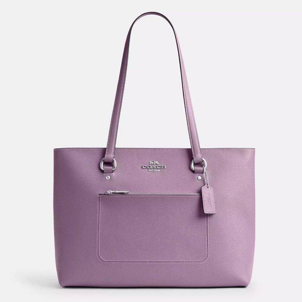 COACH CCD71 Station Tote Shoulder Bag In Crossgrain Leather Jasmine *SEALED*